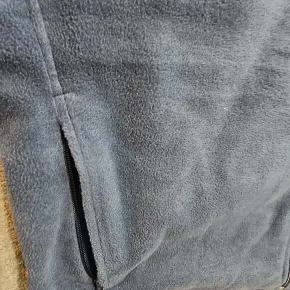 Columbia Men’s 2XL Fleece Zip Vest Navy Blue - Picture 4 of 10